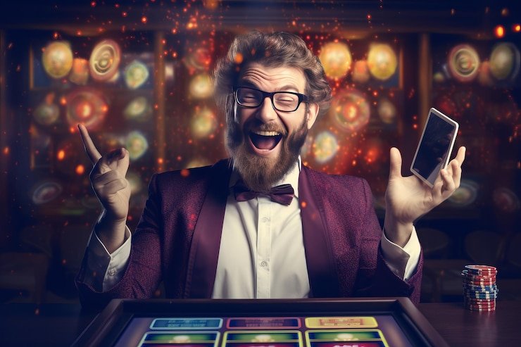 Antarmuka Golden Toad dengan panel kontrol taruhan dan tampilan payline